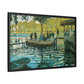 Monet, Claude - La Grenouillere (1869) - Matte Canvas, Framed