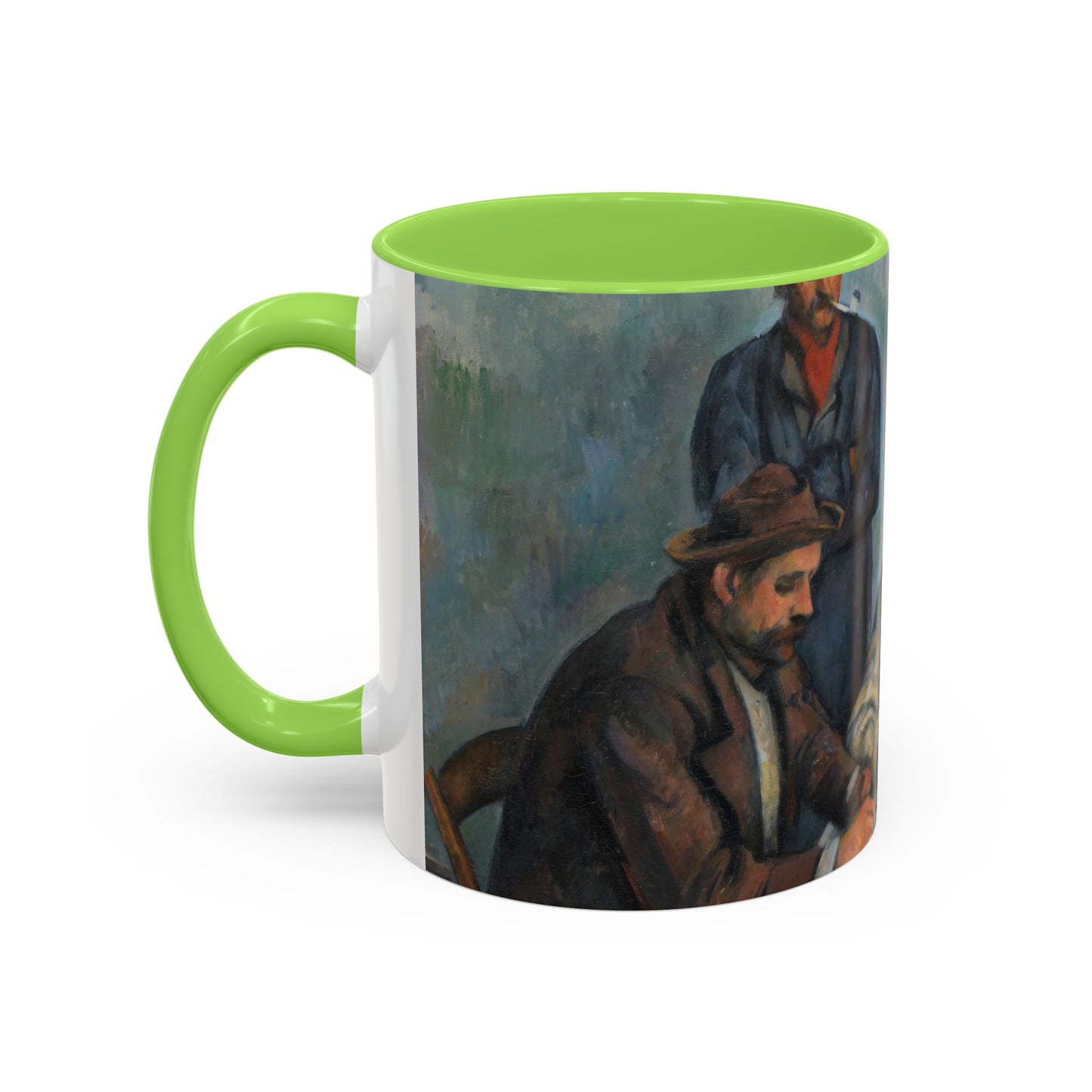 Cézanne, Paul - The Card Players (1892) - Colorful Accent Mugs
