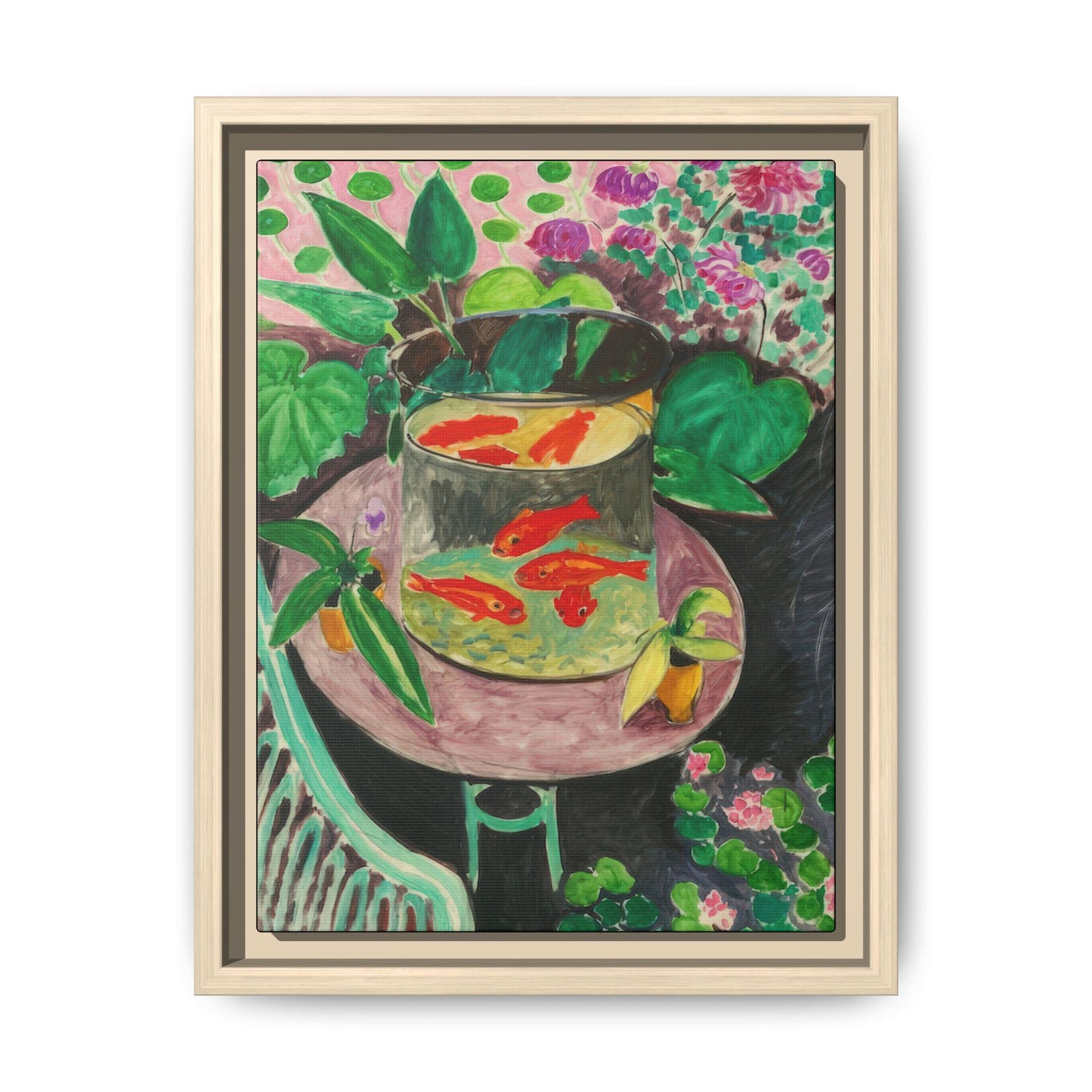 Matisse, Henri - The Goldfish (1912) - Matte Canvas, Framed