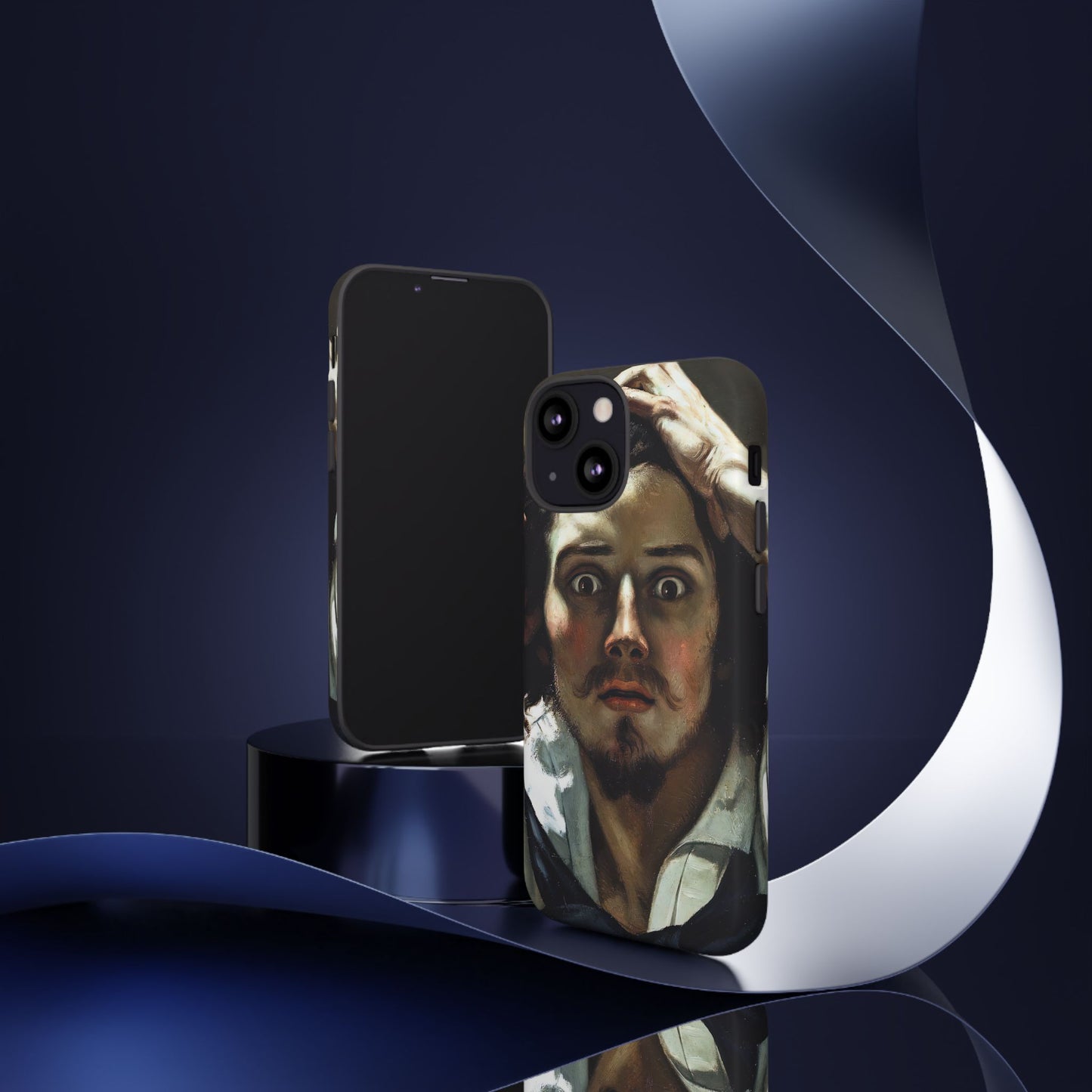 Courbet, Gustave - The Desperate Man (1843) - Tough Phone Cases