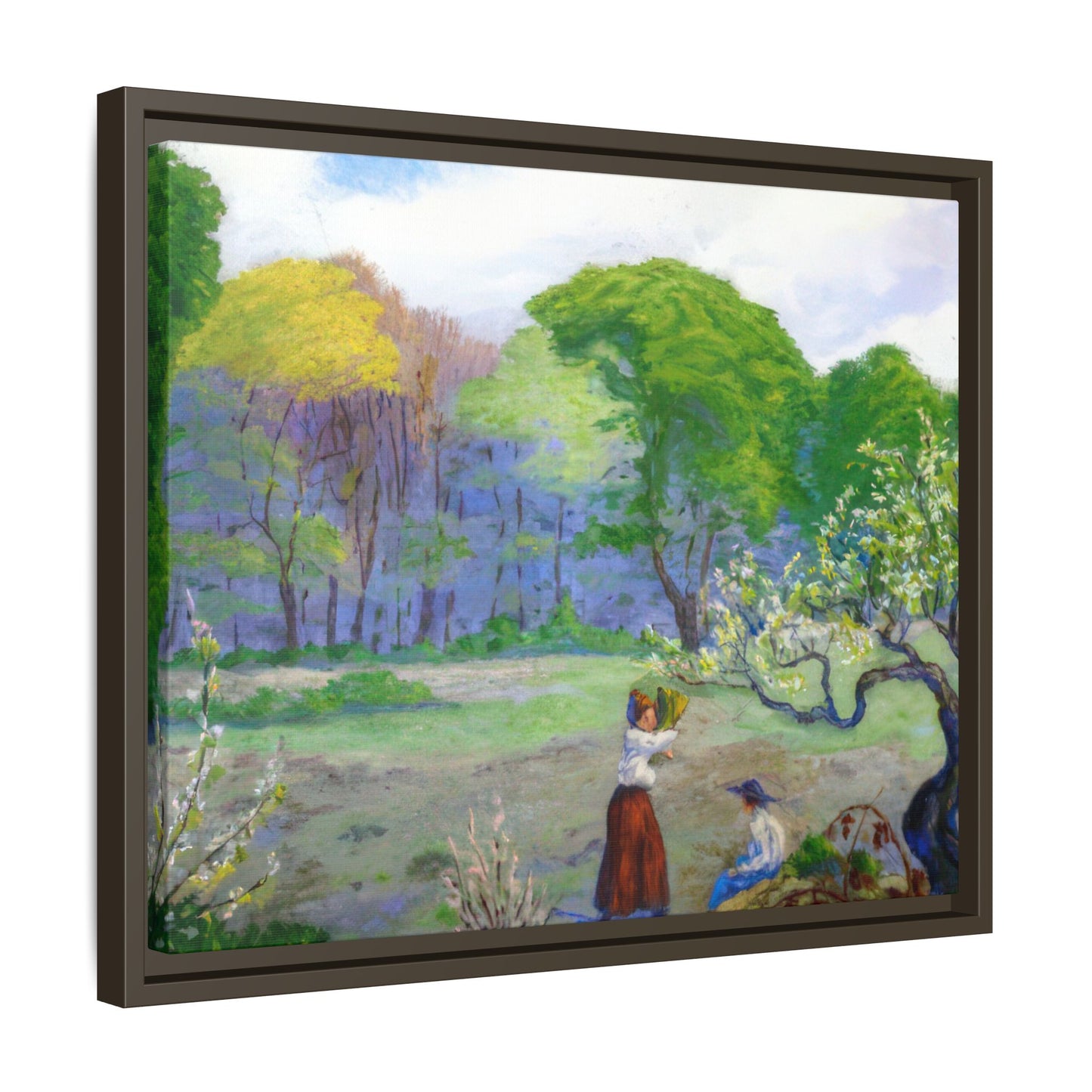 Ranson, Paul - Picking Flowers (1890) - Matte Canvas, Framed