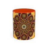 Lion Summer Mandala - Colorful Accent Mugs