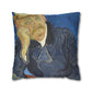 Van Gogh, Vincent - Portrait of Dr. Paul Gachet (1890) - Suede Square Pillowcase