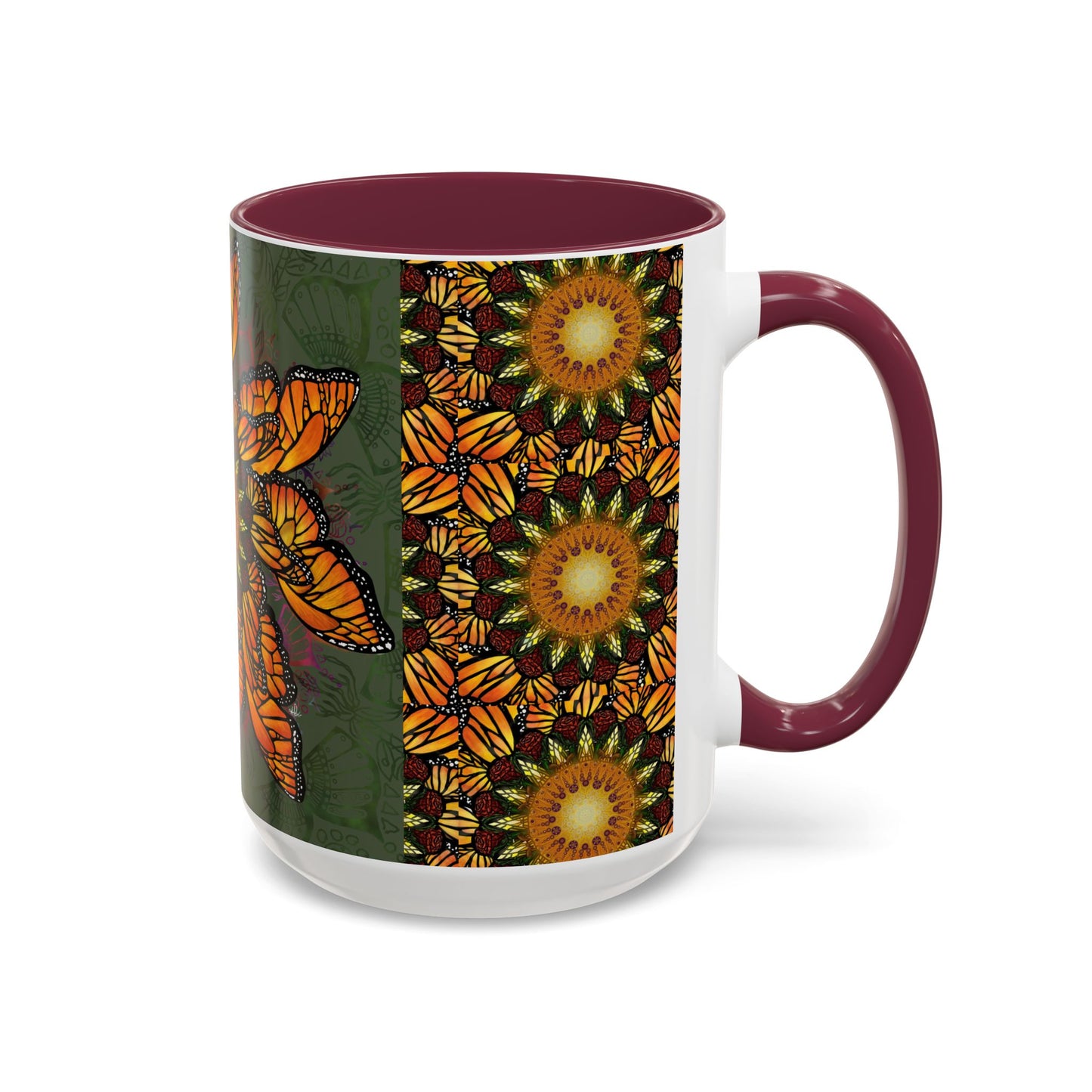 Pacio, Adam - Monarch Butterfly Mandala - Colorful Accent Mugs