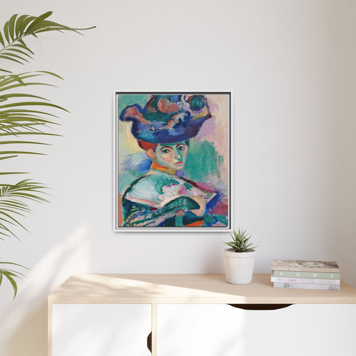 Matisse, Henri - Woman with a Hat (1905) - Matte Canvas, Framed