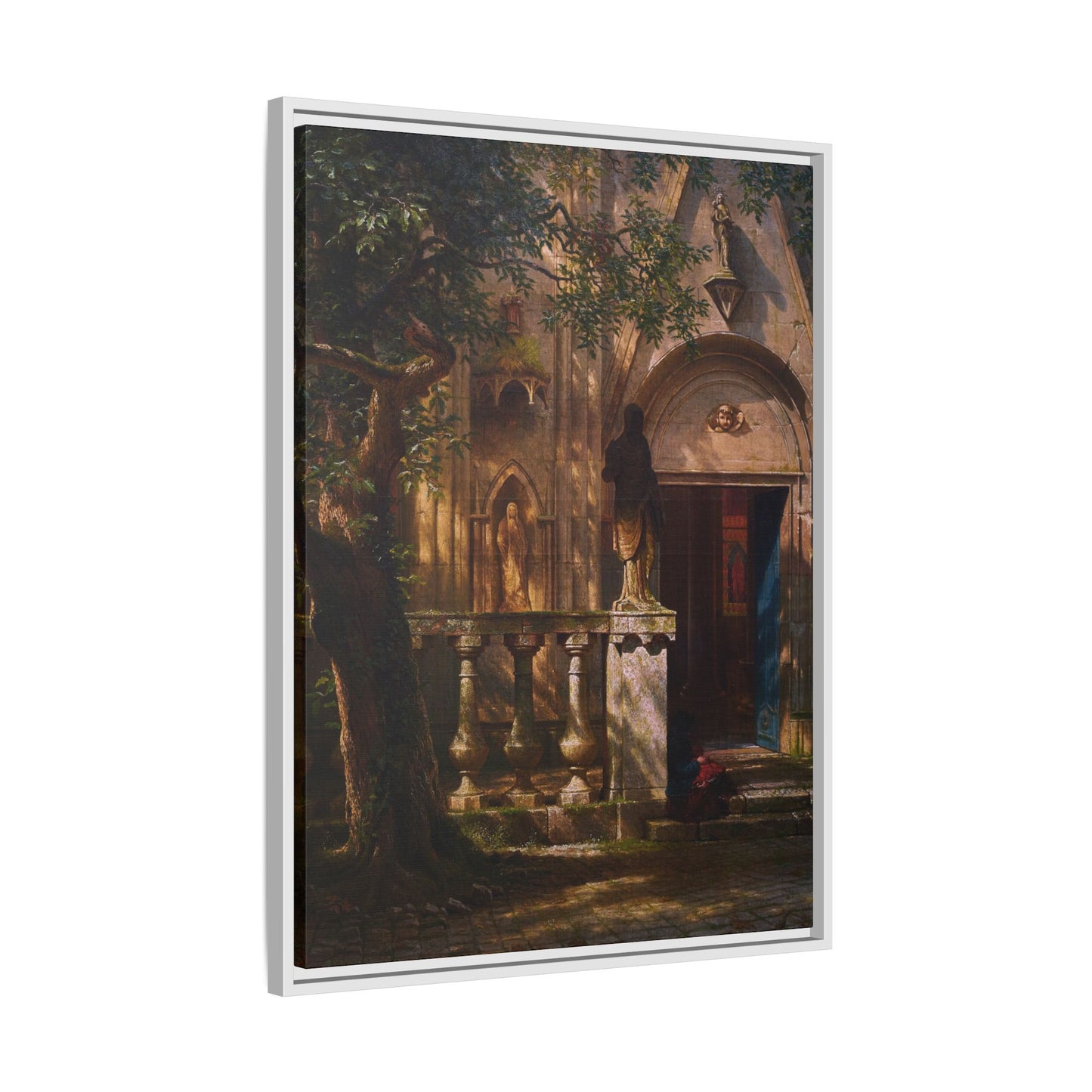 Bierstadt, Albert - Sunlight and Shadow  (1854) - Matte Canvas, Framed