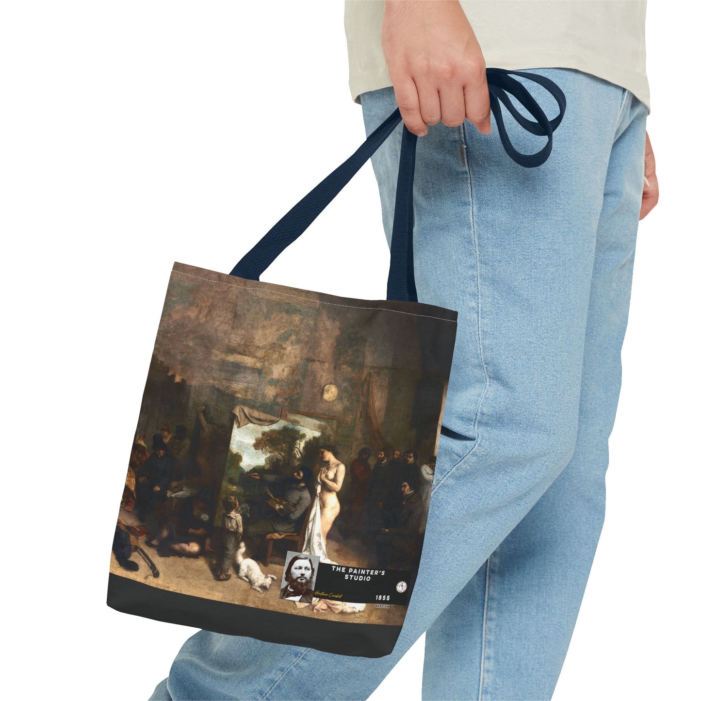 Courbet, Gustave - The Painter’s Studio (1855) - Tote Bag