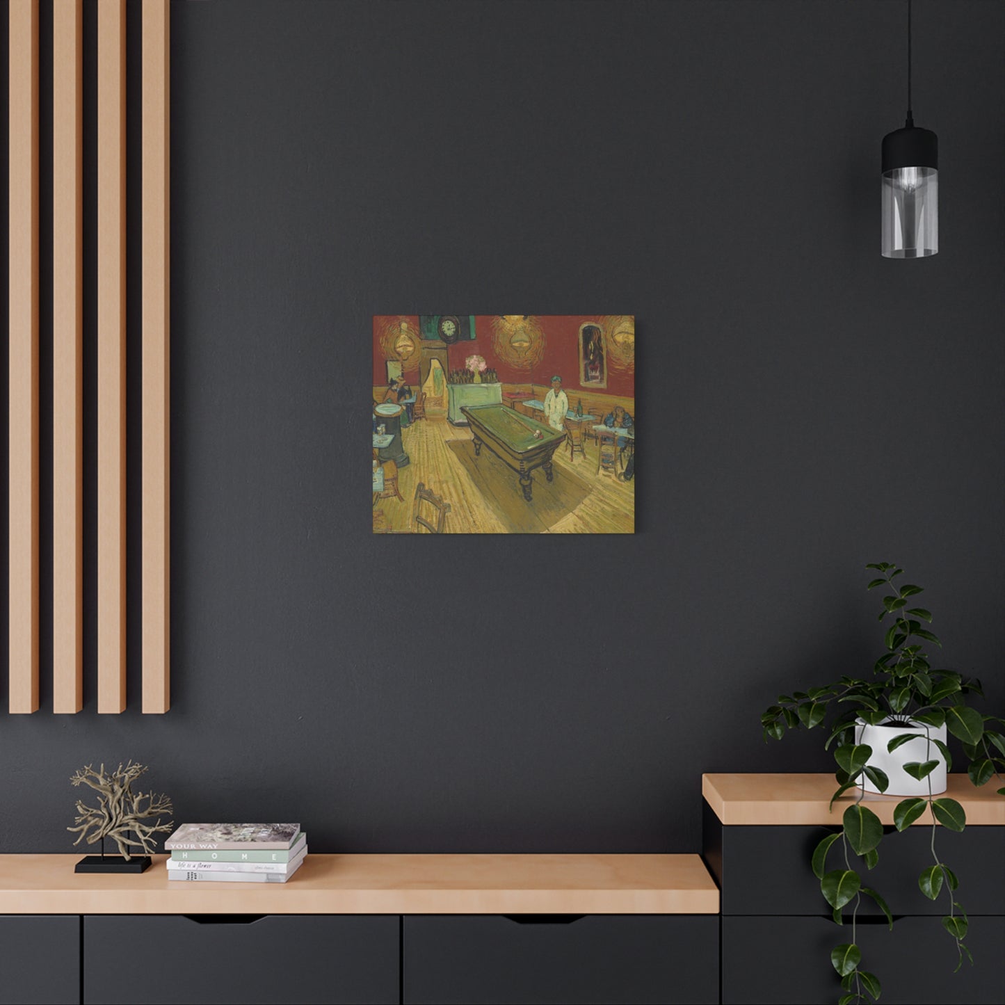Van Gogh, Vincent - The Night Cafe (1888) - Canvas Block, unframed