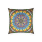 Pacio, Adam - Emerald Arrows Mandala - Poly Velvet Pillow
