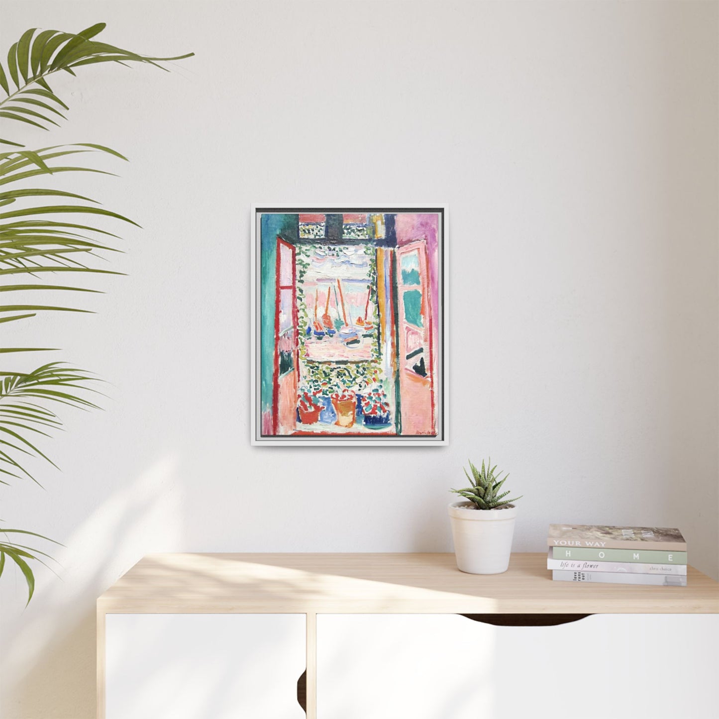 Matisse, Henri - Open Window, Collioure (1905) - Matte Canvas, Framed