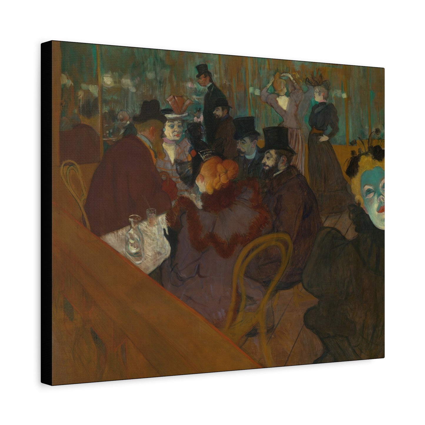 Lautrec, Henri - At the Moulin Rouge (1892) - Canvas Block, unframed