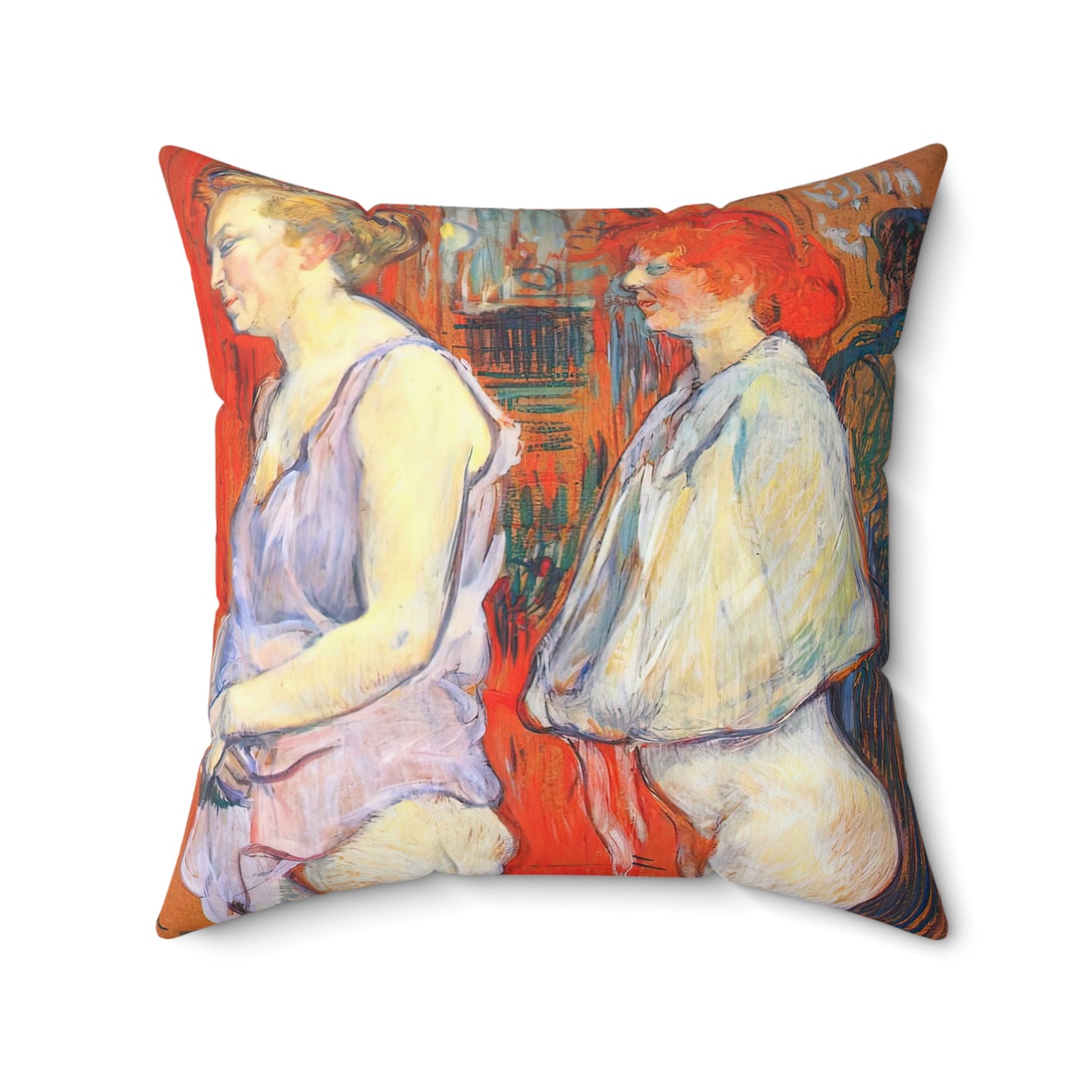 Redon, Odilon - The Cyclops (1914) - Suede Square Pillow