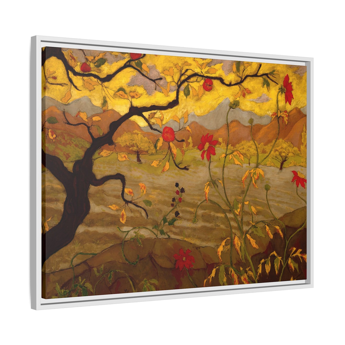 Ranson, Paul - Apple Tree with Red Fruit (1902) - Matte Canvas, Framed