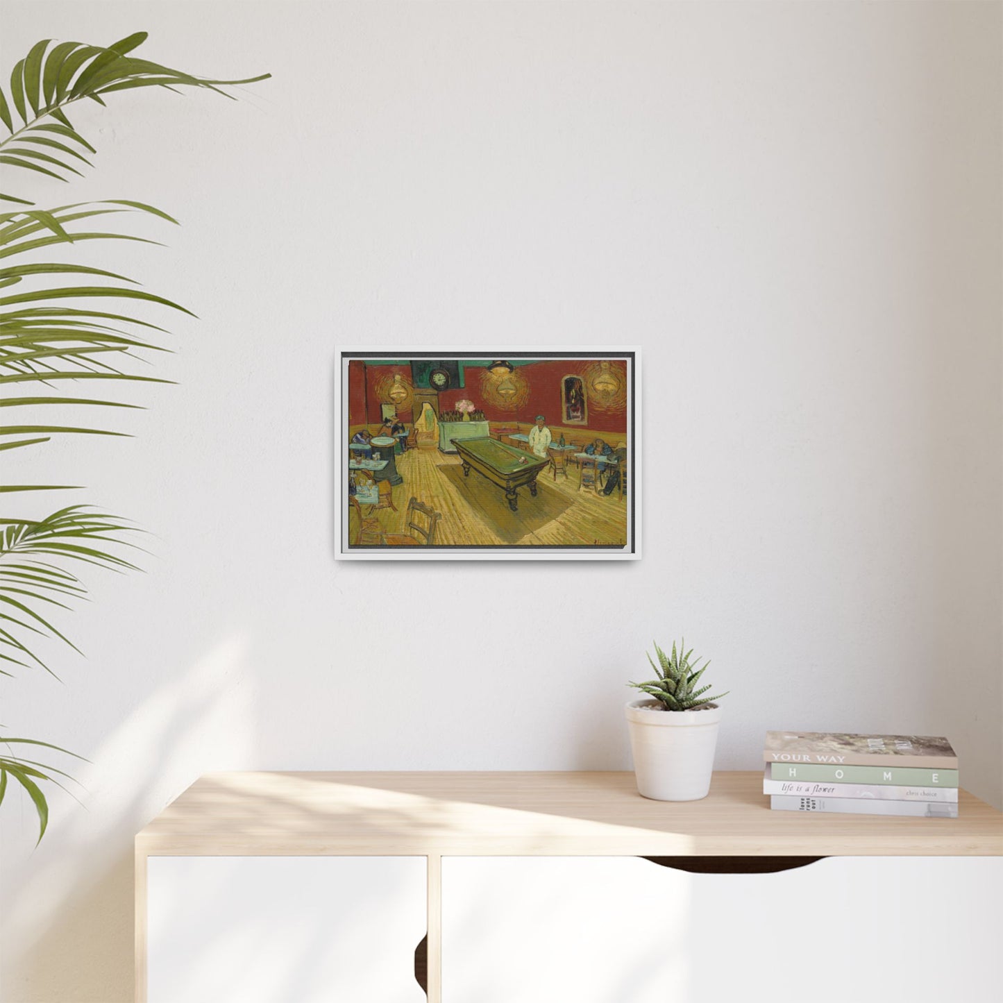 Van Gogh, Vincent - The Night Cafe (1888) - Matte Canvas, Framed