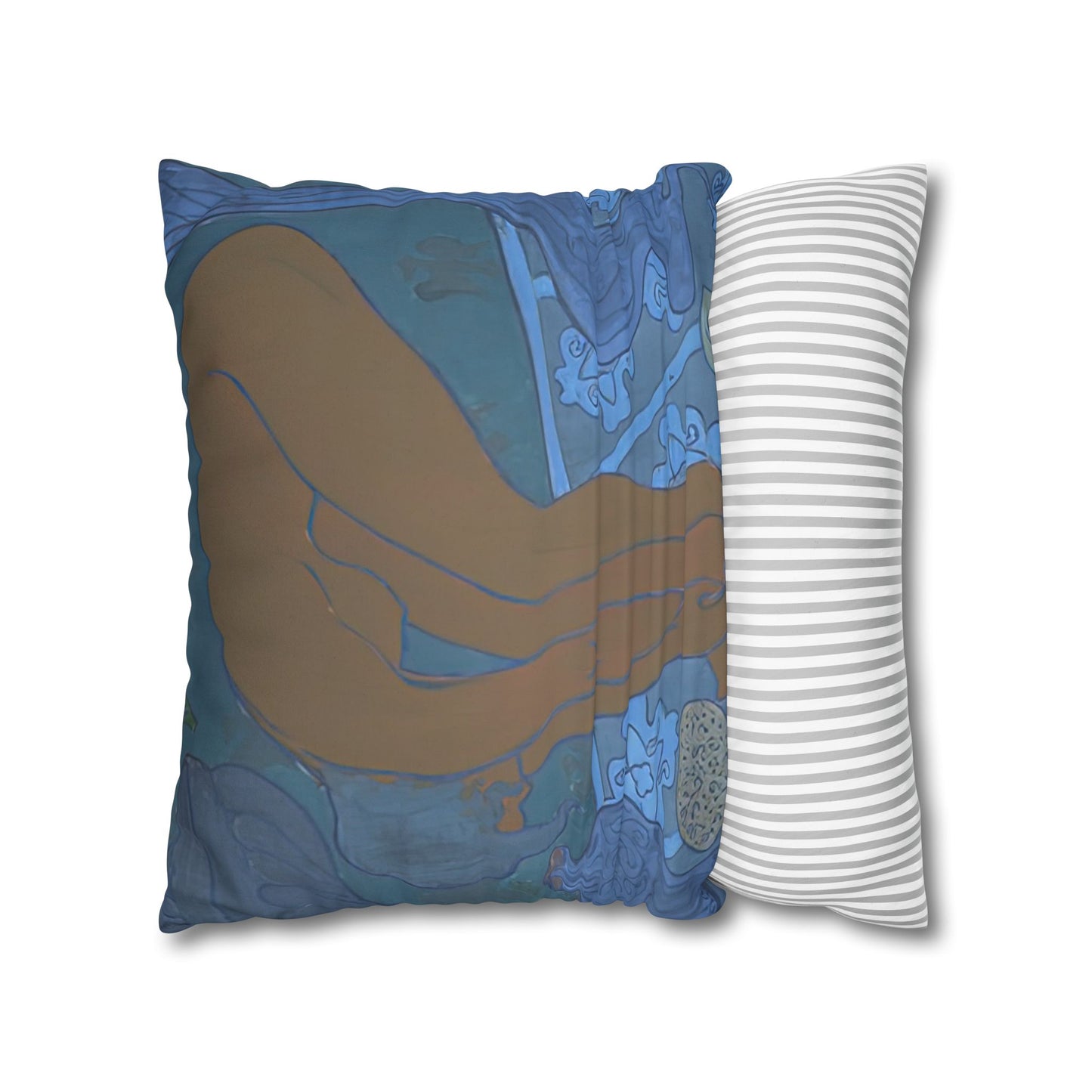 Ranson, Paul - The Blue Bather (1891) - Suede Square Pillowcase