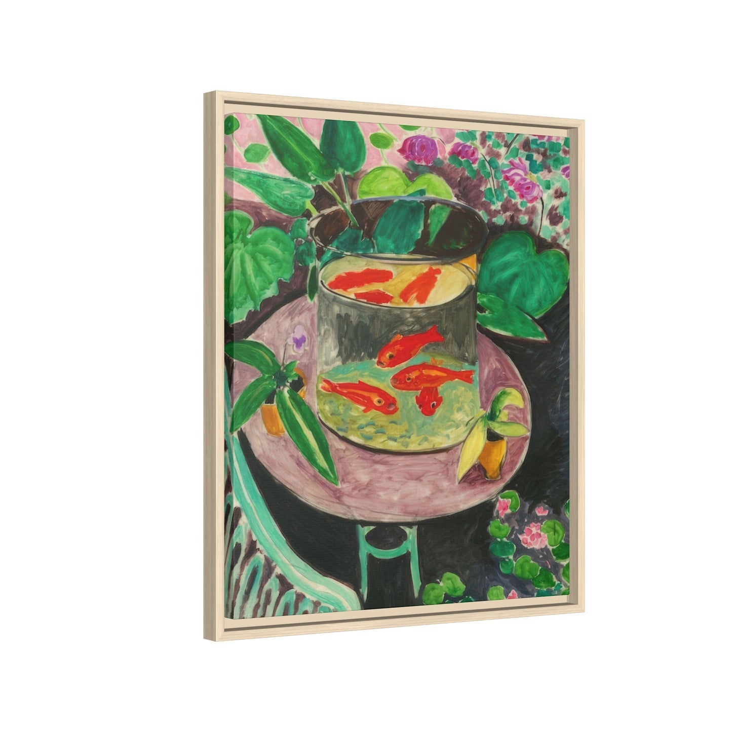 Matisse, Henri - The Goldfish (1912) - Matte Canvas, Framed
