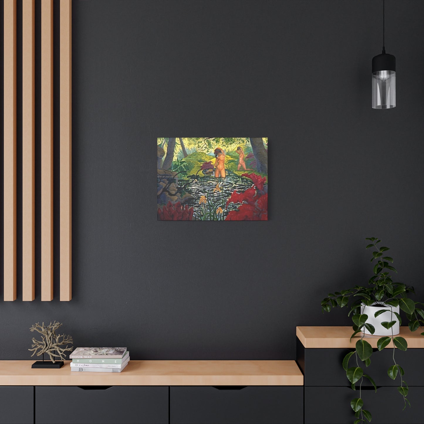 Ranson, Paul - The Lotus Bather (1906) - Canvas Block, unframed