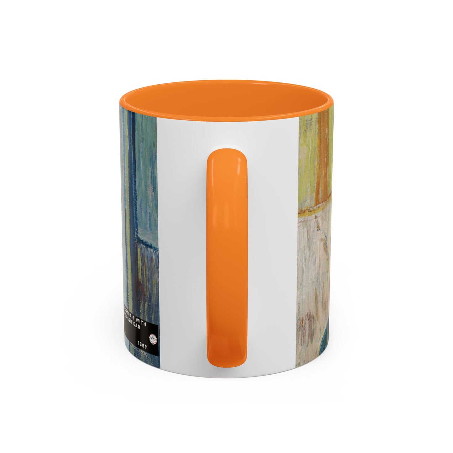 Van Gogh, Vincent - Self Portrait with Bandaged Ear (1889) - Colorful Accent Mugs