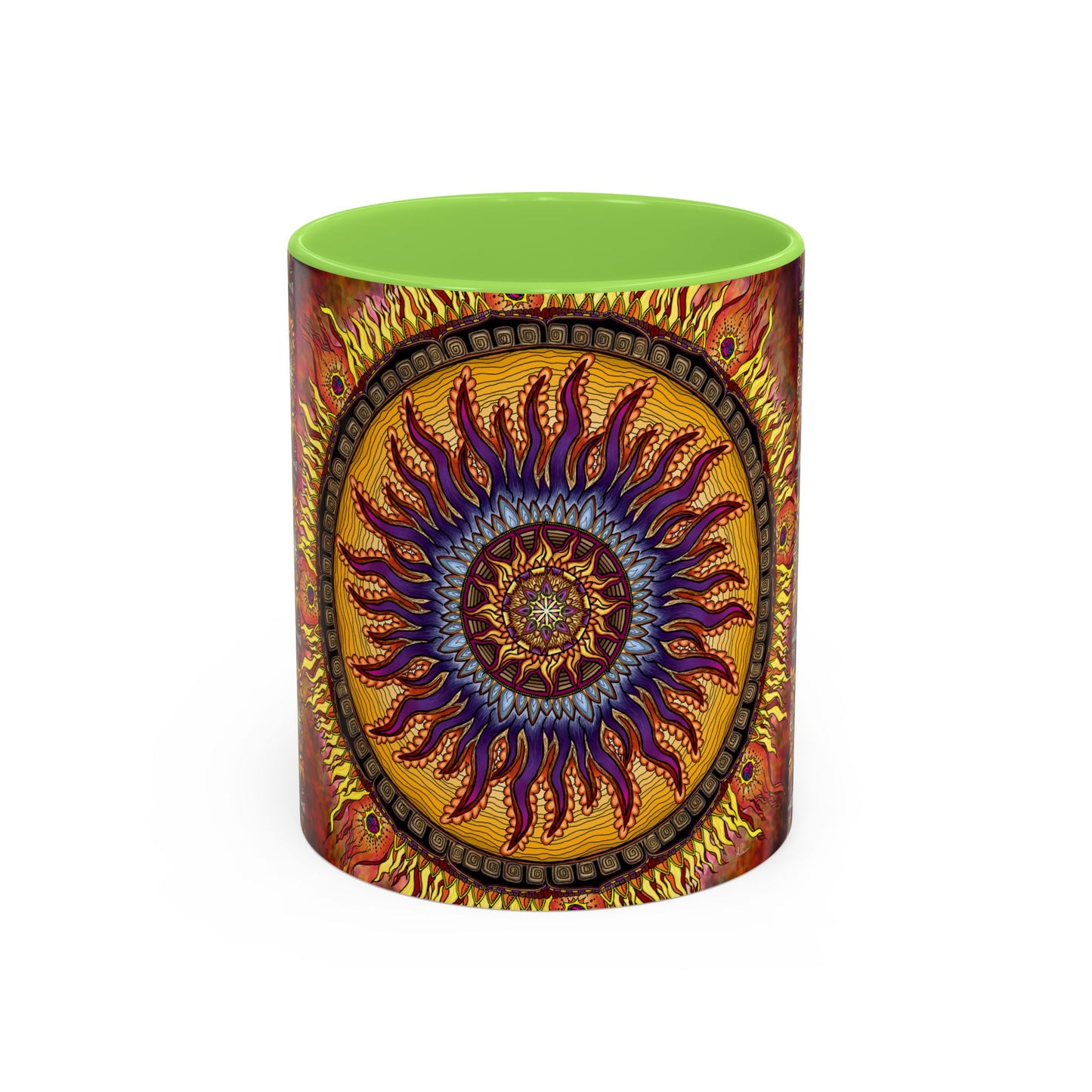 Pacio, Adam - Solar Disc Mandala - Colorful Accent Mugs