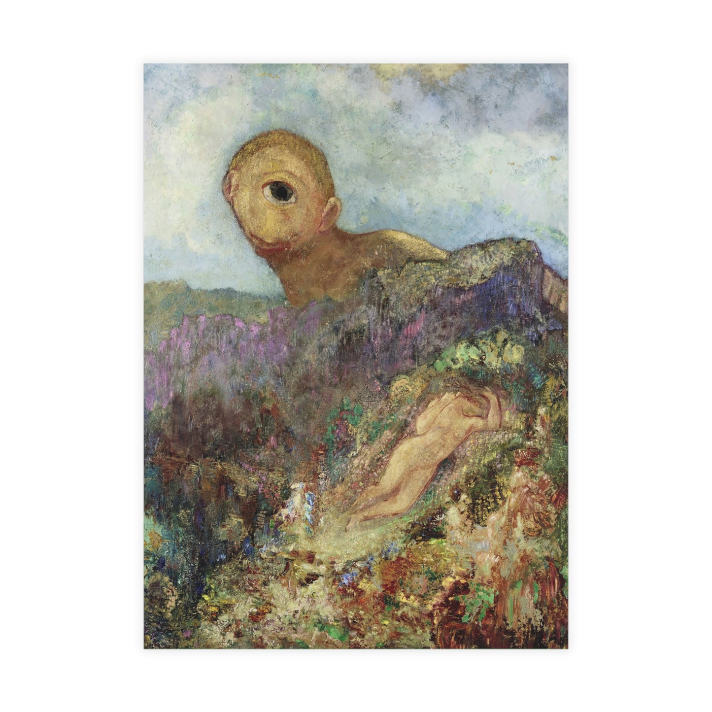 Redon, Odilon - The Cyclops (1914) - Postcard Bundles with Envelopes Included