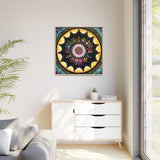 Obsidian Grandmothers Mandala - Framed Canvas