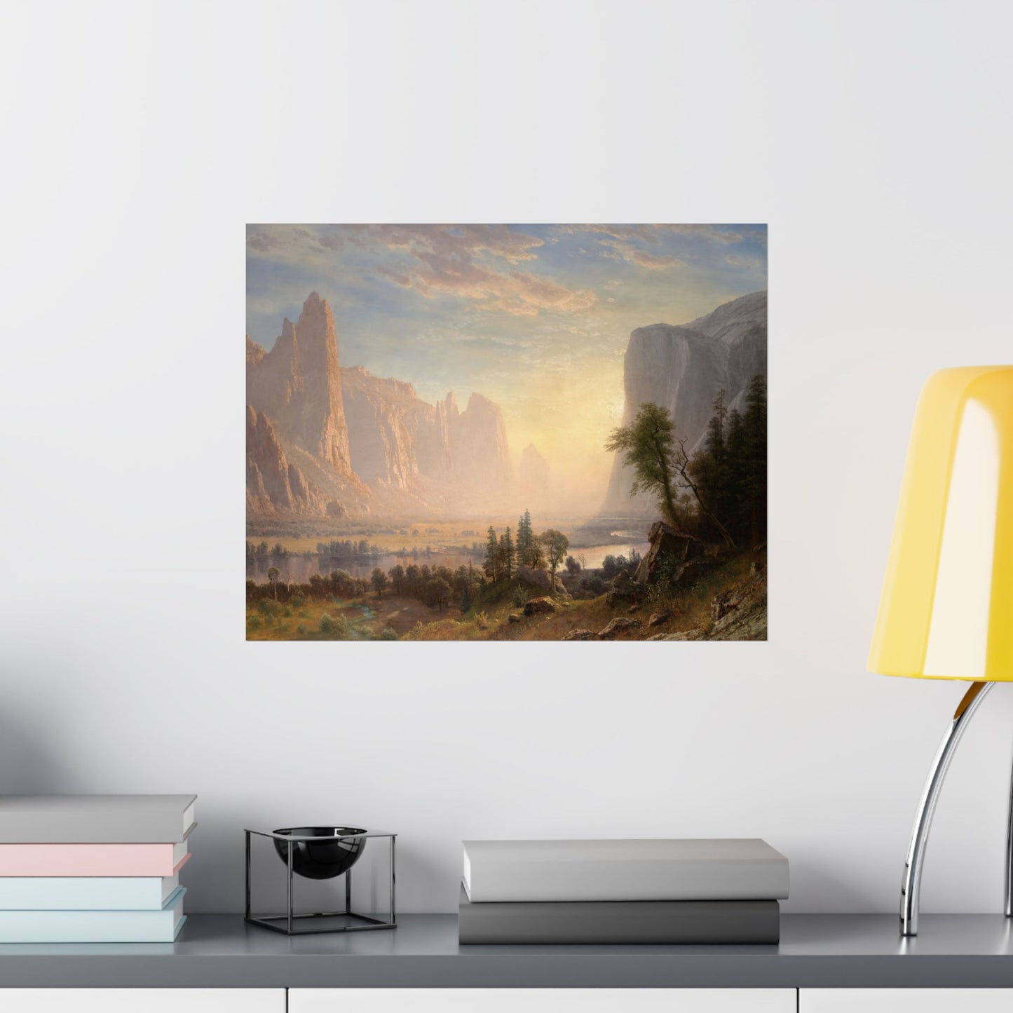 Bierstadt, Albert - Valley of the Yosemite (1868) - Satin Posters