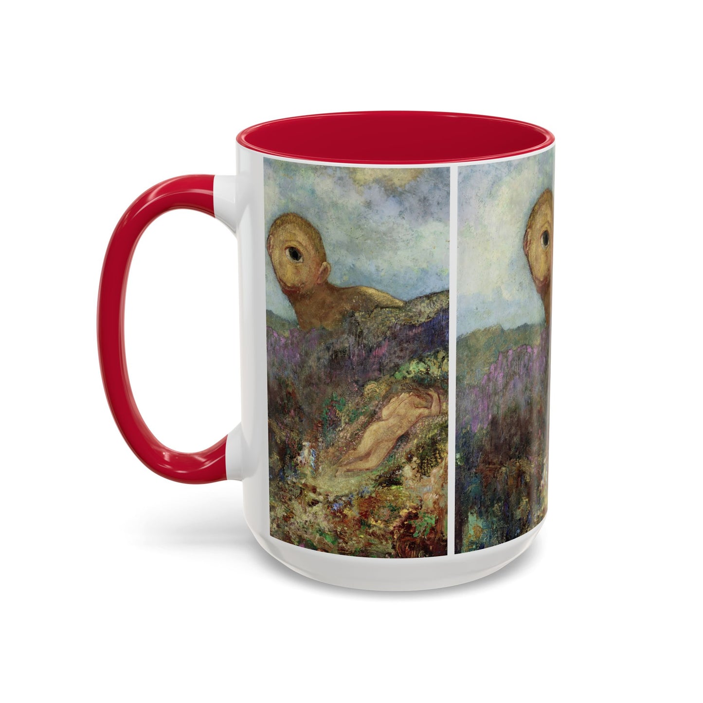 Redon, Odilon - The Cyclops (1914) - Colorful Accent Mugs