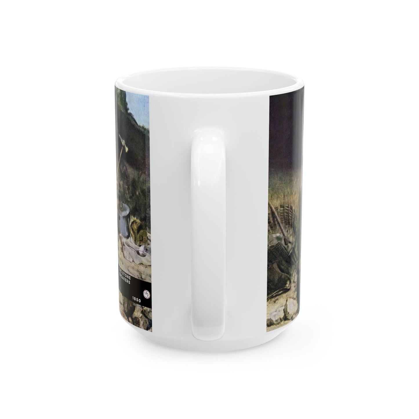 Courbet, Gustave - The Stone Breakers (1850) - Ceramic Mug