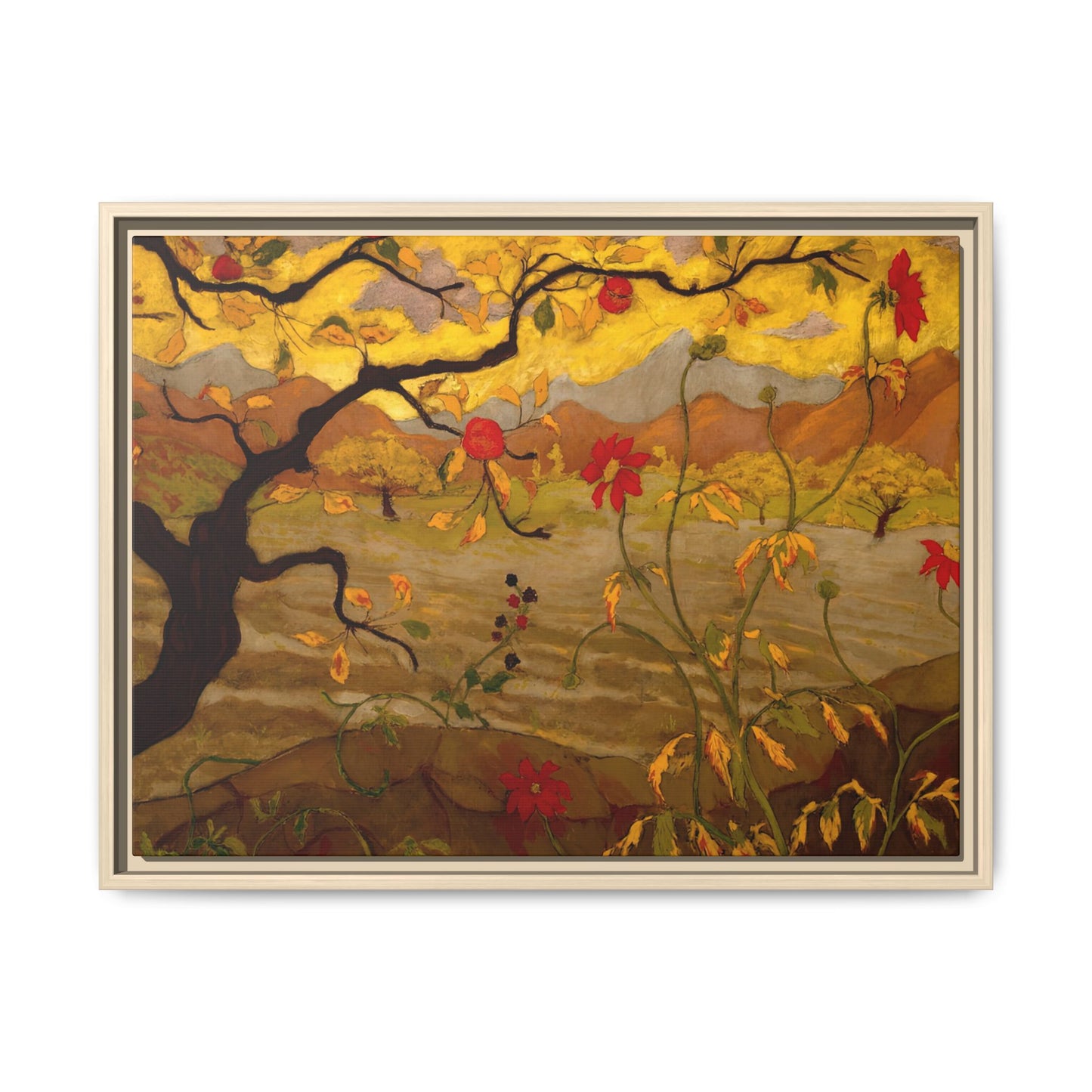 Ranson, Paul - Apple Tree with Red Fruit (1902) - Matte Canvas, Framed