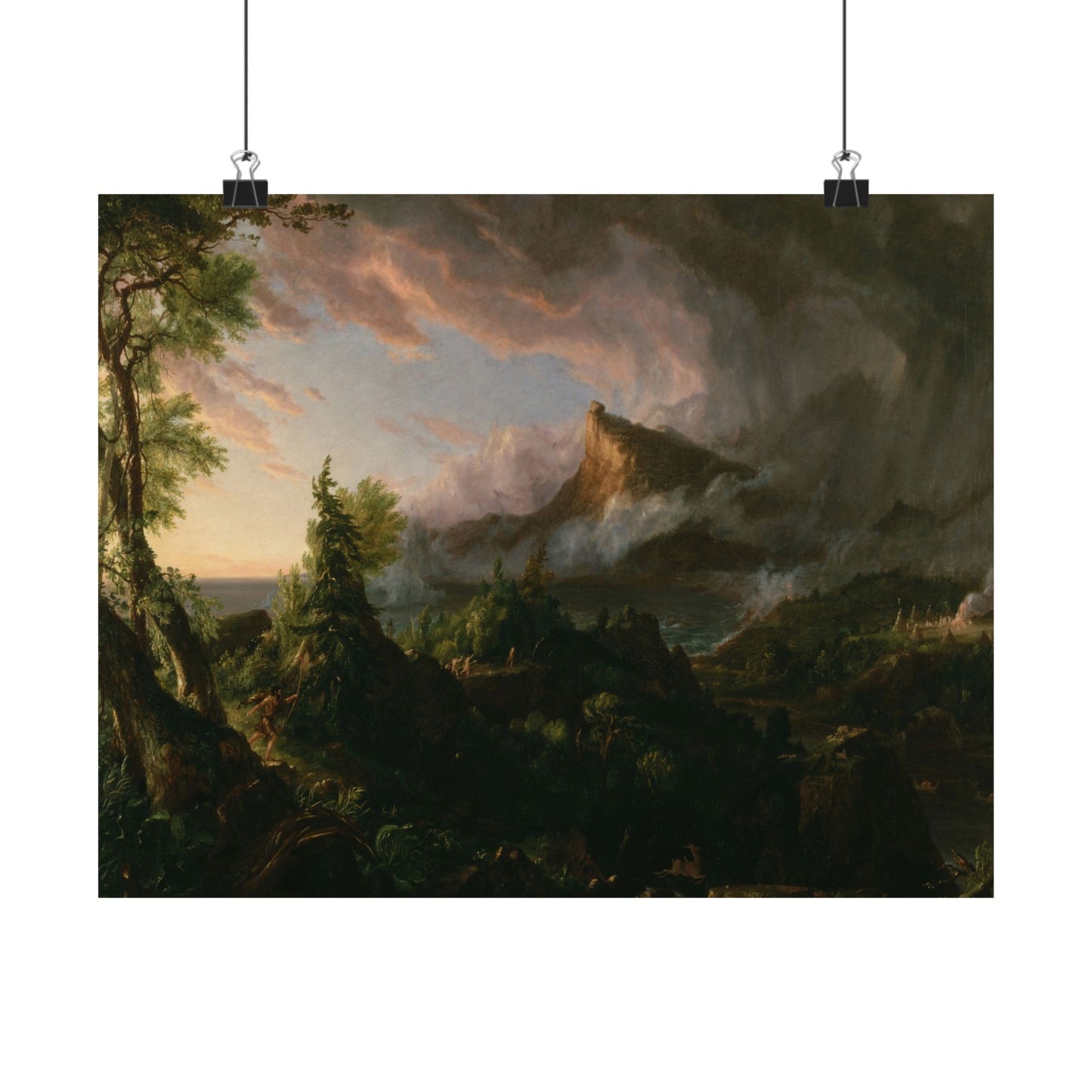 Cole. Thomas - The Course of Empire: The Savage State (1836) - Satin Posters
