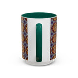 Solar Disc Mandala - Colorful Accent Mugs