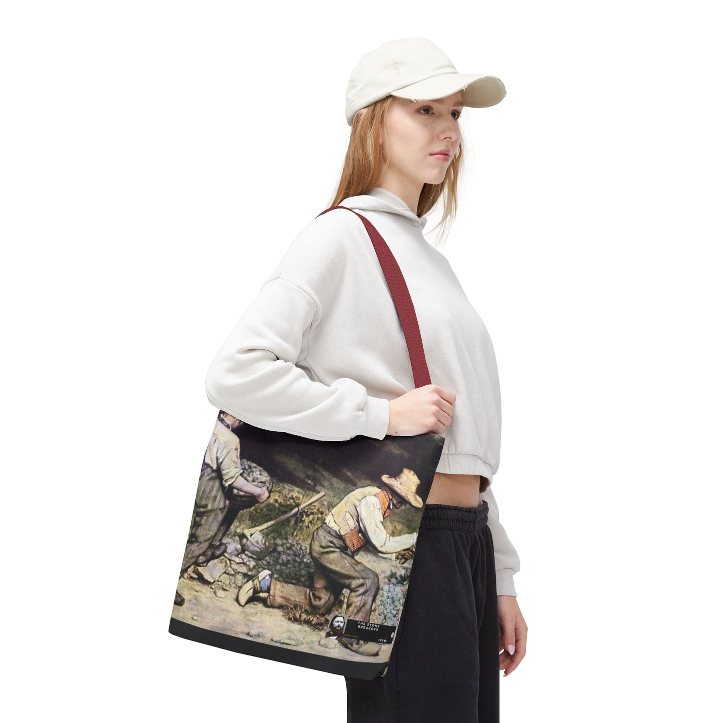 Courbet, Gustave - The Stone Breakers (1850) - Tote Bag