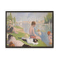 Seurat, Georges - Bathers at Asnières (1884) - Matte Canvas, Framed