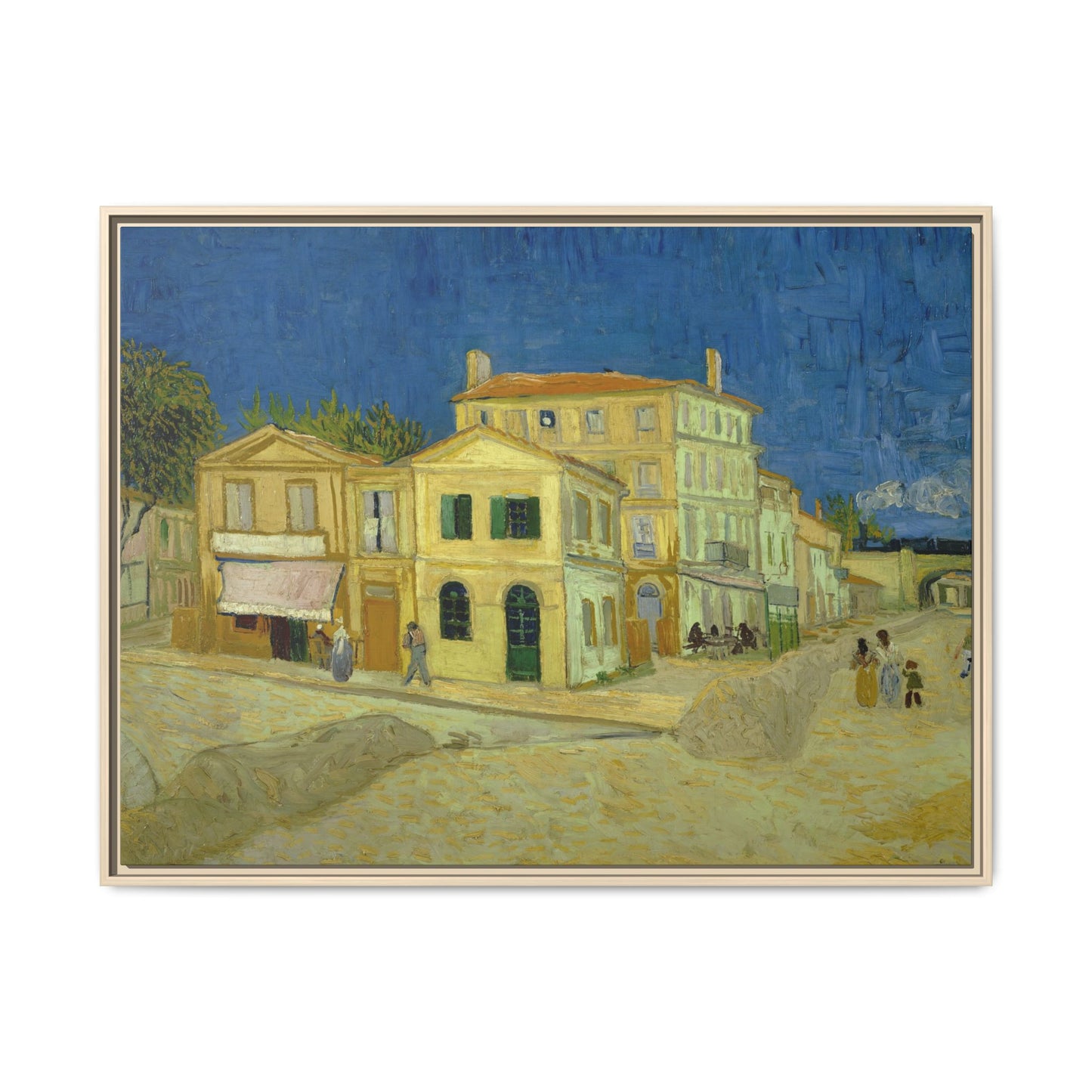 Van Gogh, Vincent - The Yellow House (1888) - Matte Canvas, Framed