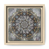 Memento Mori Mandala - Framed Canvas