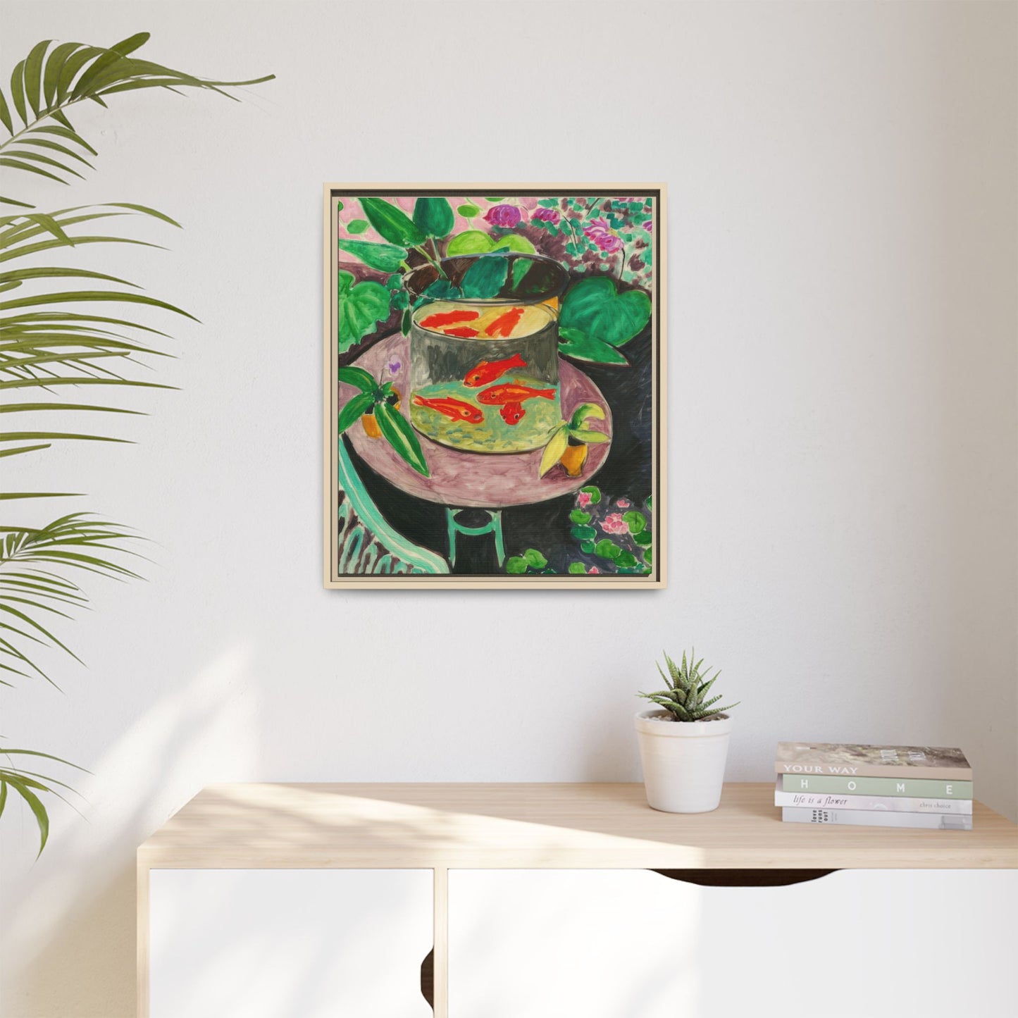 Matisse, Henri - The Goldfish (1912) - Matte Canvas, Framed
