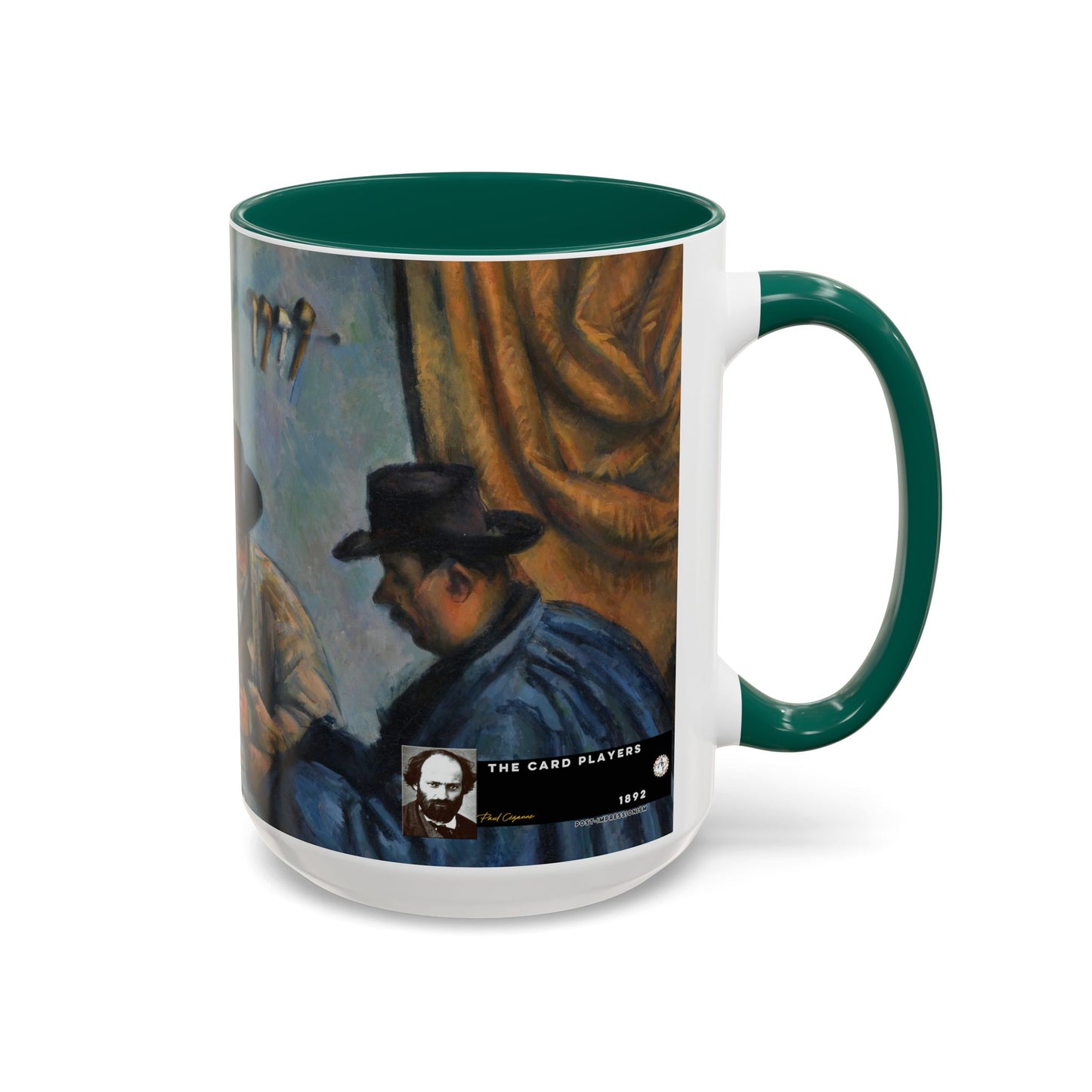 Cézanne, Paul - The Card Players (1892) - Colorful Accent Mugs