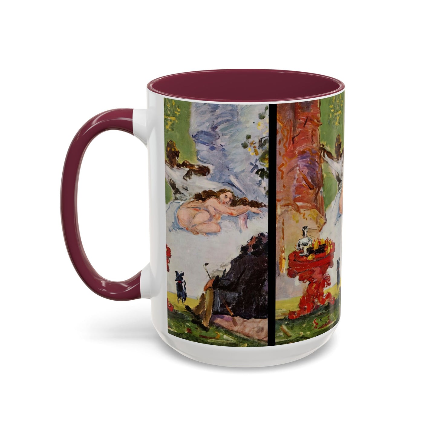 Cézanne, Paul - A Modern Olympia (1874) - Colorful Accent Mugs