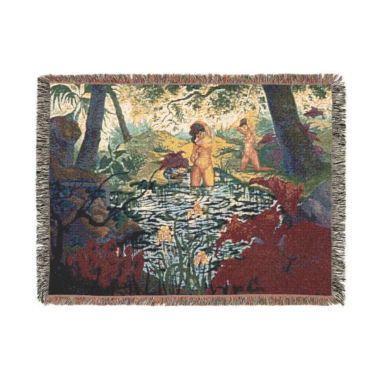 Ranson, Paul - The Lotus Bather (1906) - Woven Blanket