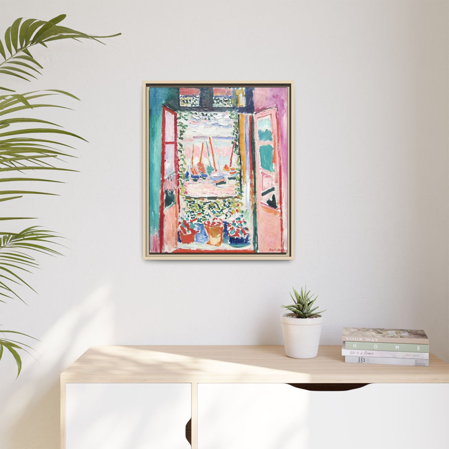 Matisse, Henri - Open Window, Collioure (1905) - Matte Canvas, Framed