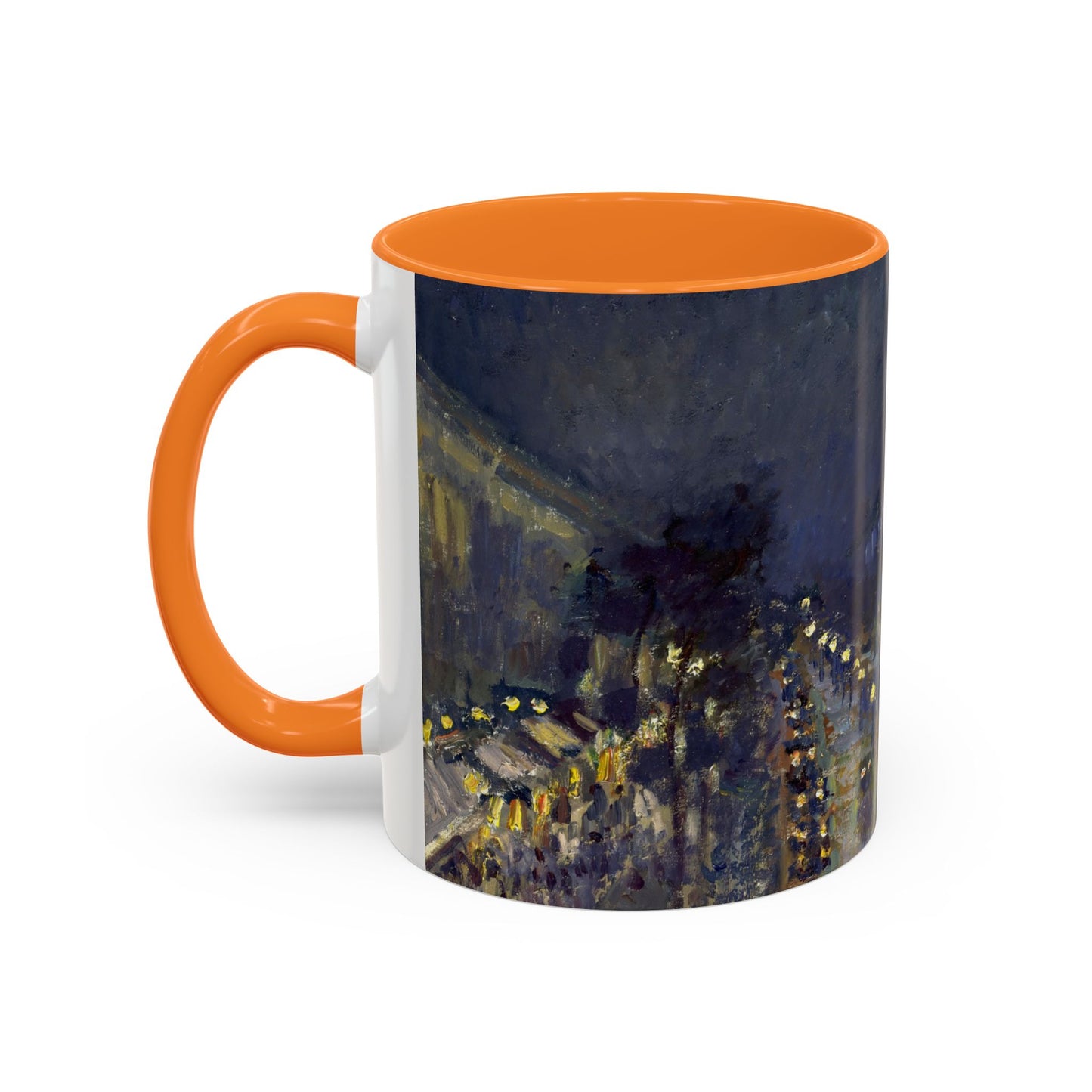 Pissarro, Camille - The Boulevard Montmartre At Night (1897) - Colorful Accent Mugs