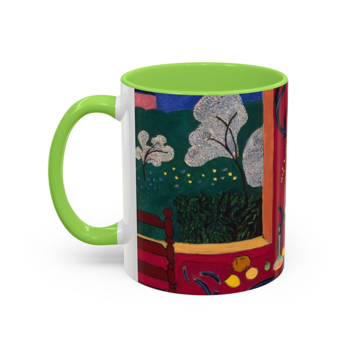 Matisse, Henri - The Dessert Harmony in Red (1908) - Colorful Accent Mugs