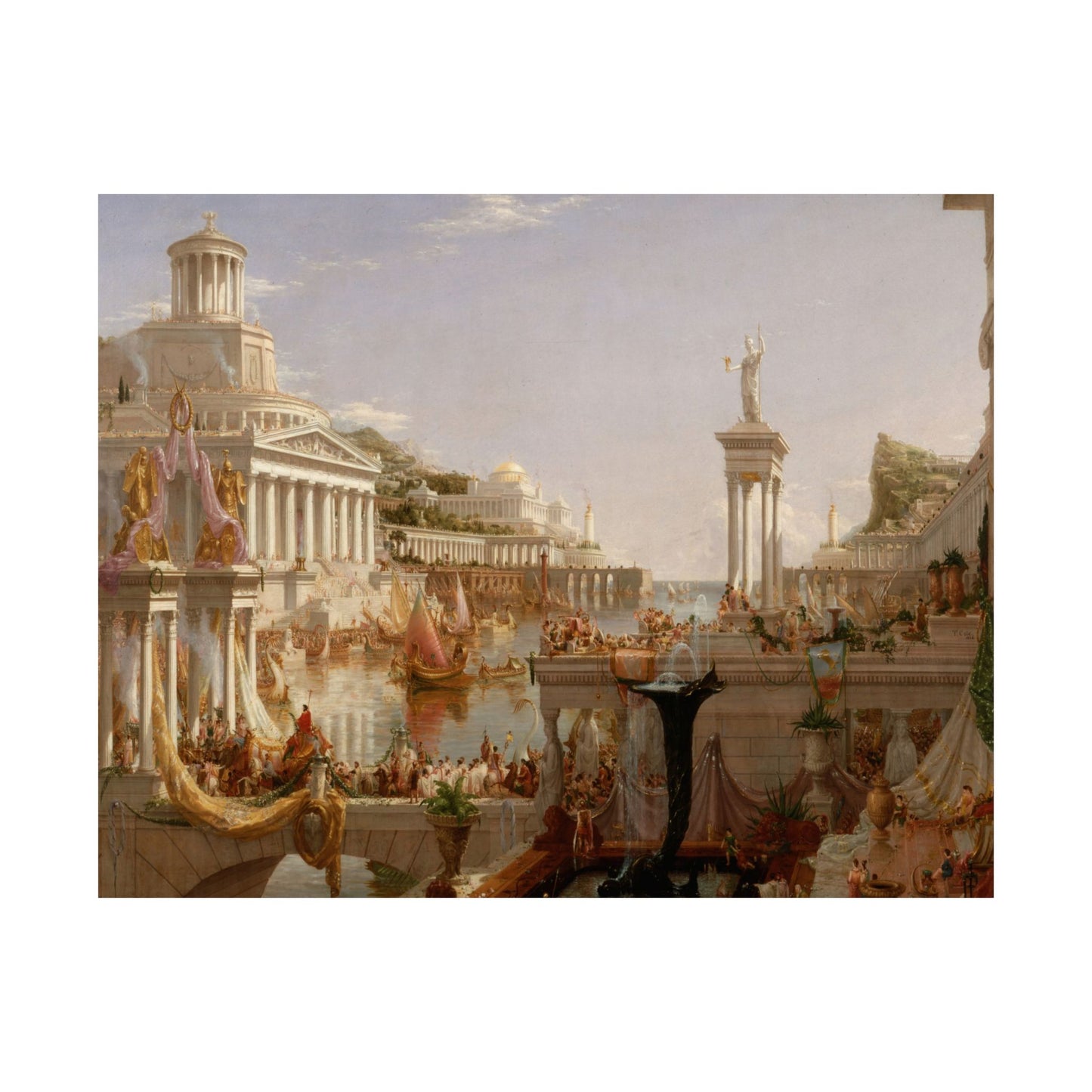 Cole. Thomas - The Course of Empire: The Consummation of Empire (1836) - Satin Posters