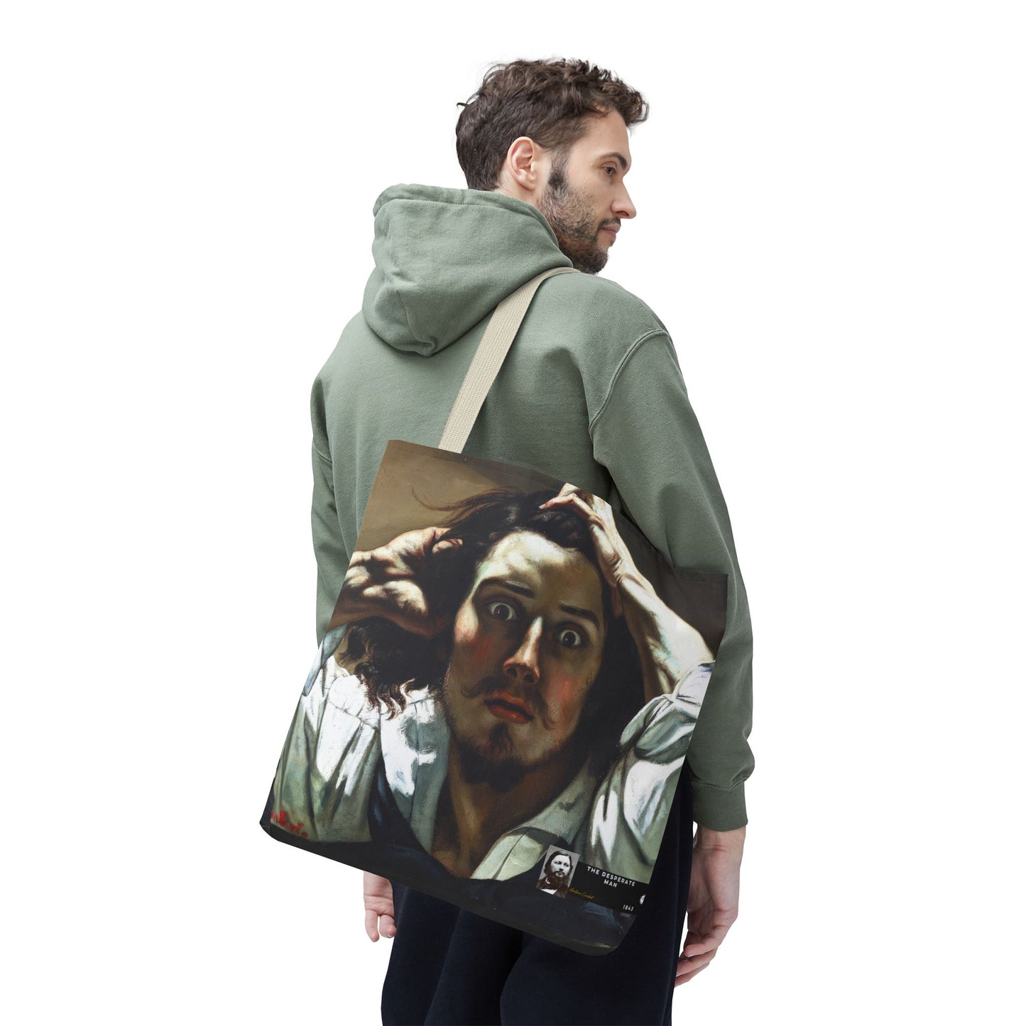 Courbet, Gustave - The Desperate Man (1843) - Tote Bag