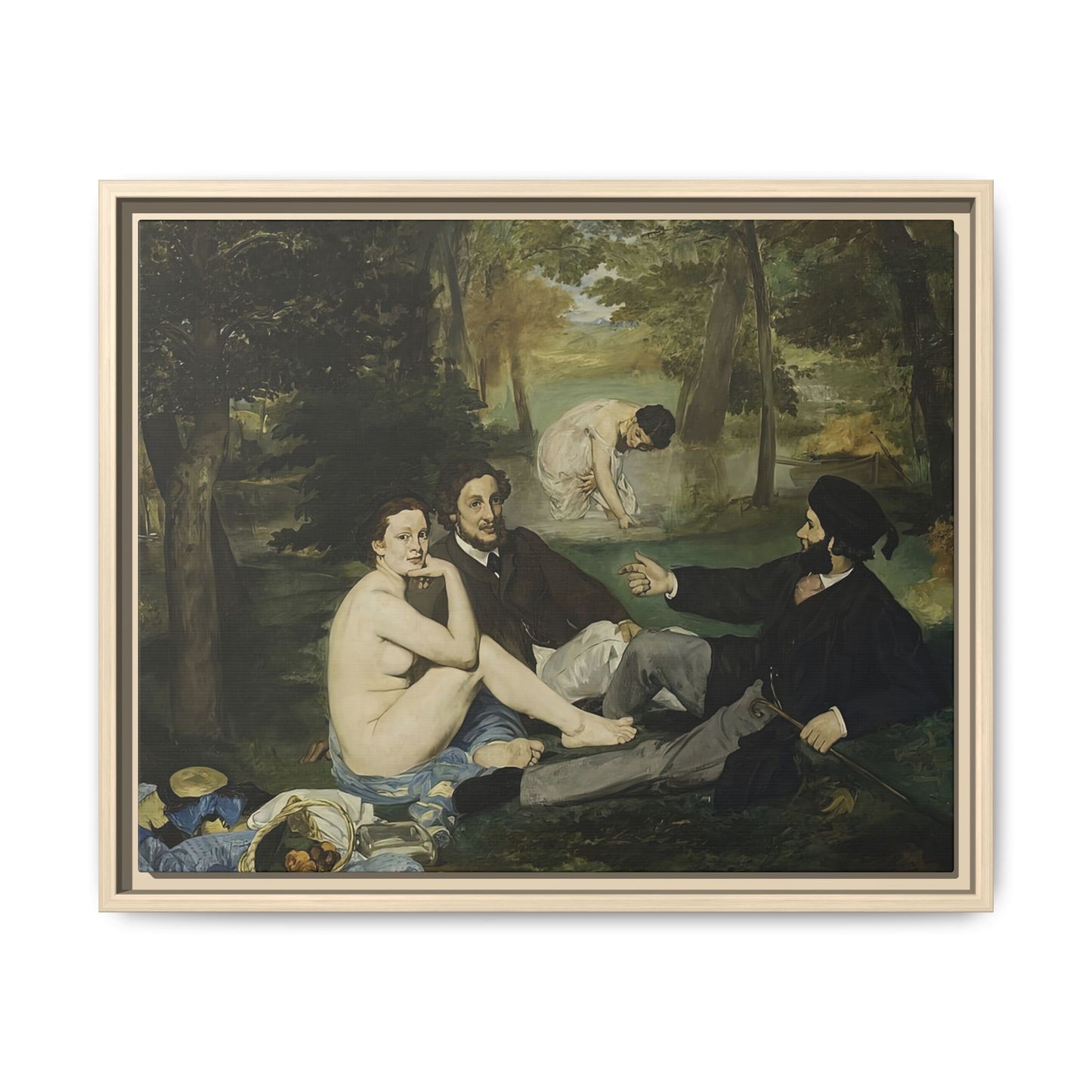 Manet, Édouard - Luncheon on the Grass (1863) - Matte Canvas, Framed