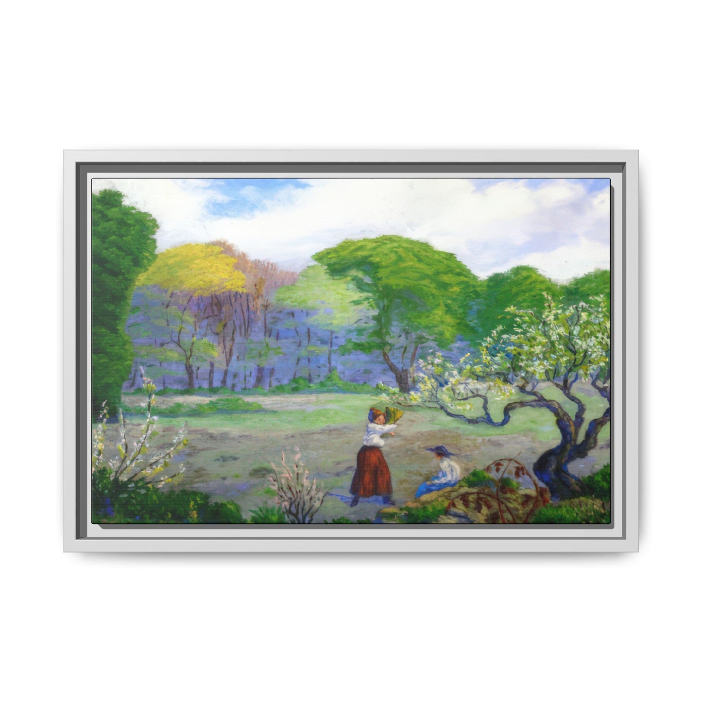 Ranson, Paul - Picking Flowers (1890) - Matte Canvas, Framed