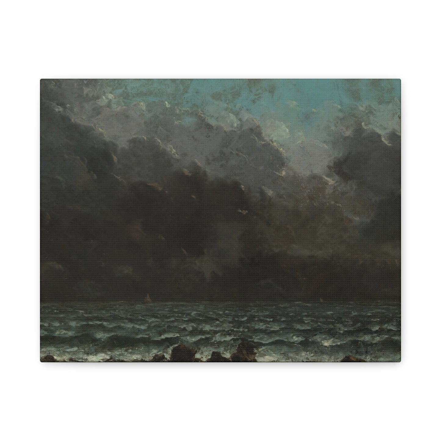 Courbet, Gustave - The Sea (1865) - Canvas Block, unframed