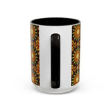 Monarch Butterfly Mandala - Colorful Accent Mugs