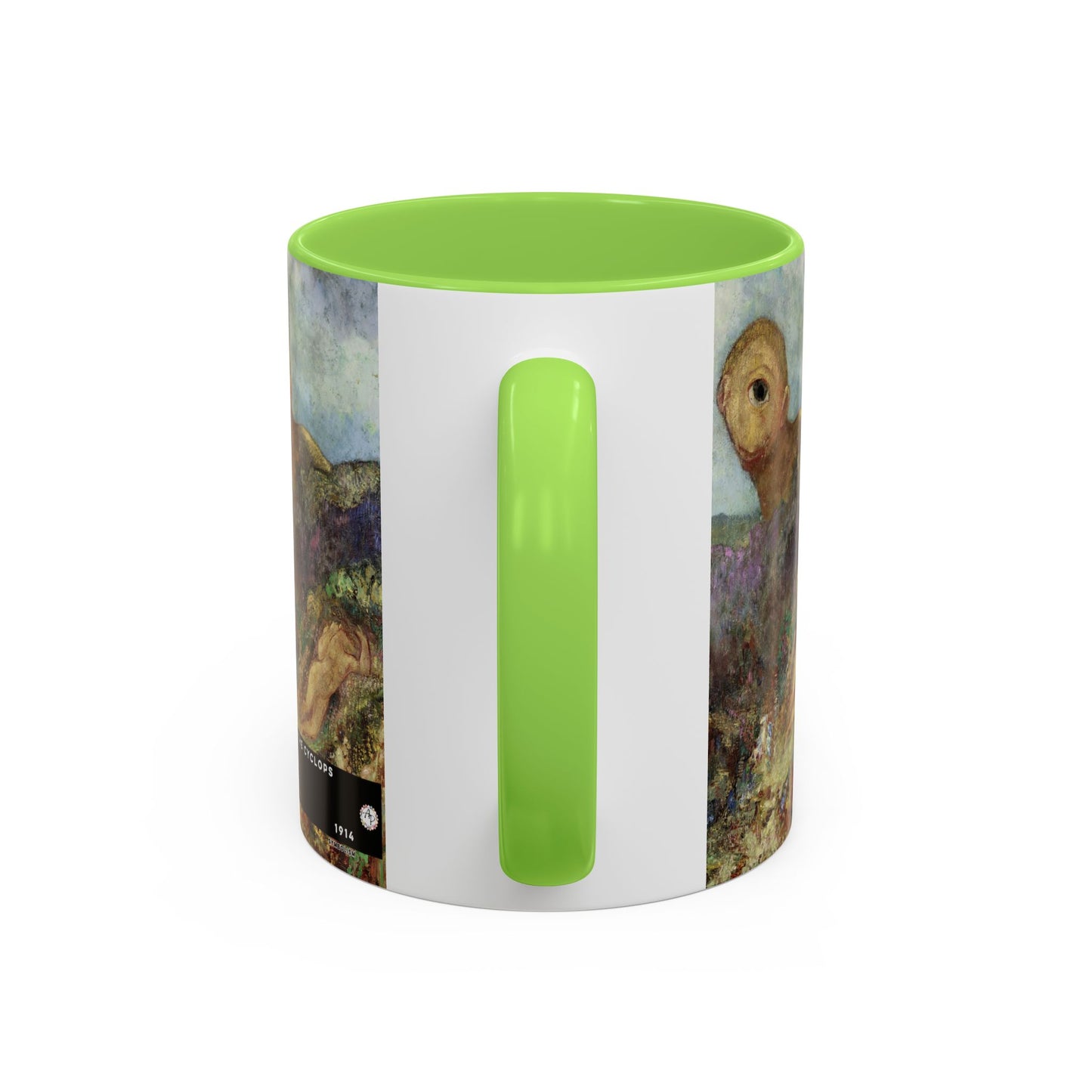 Redon, Odilon - The Cyclops (1914) - Colorful Accent Mugs