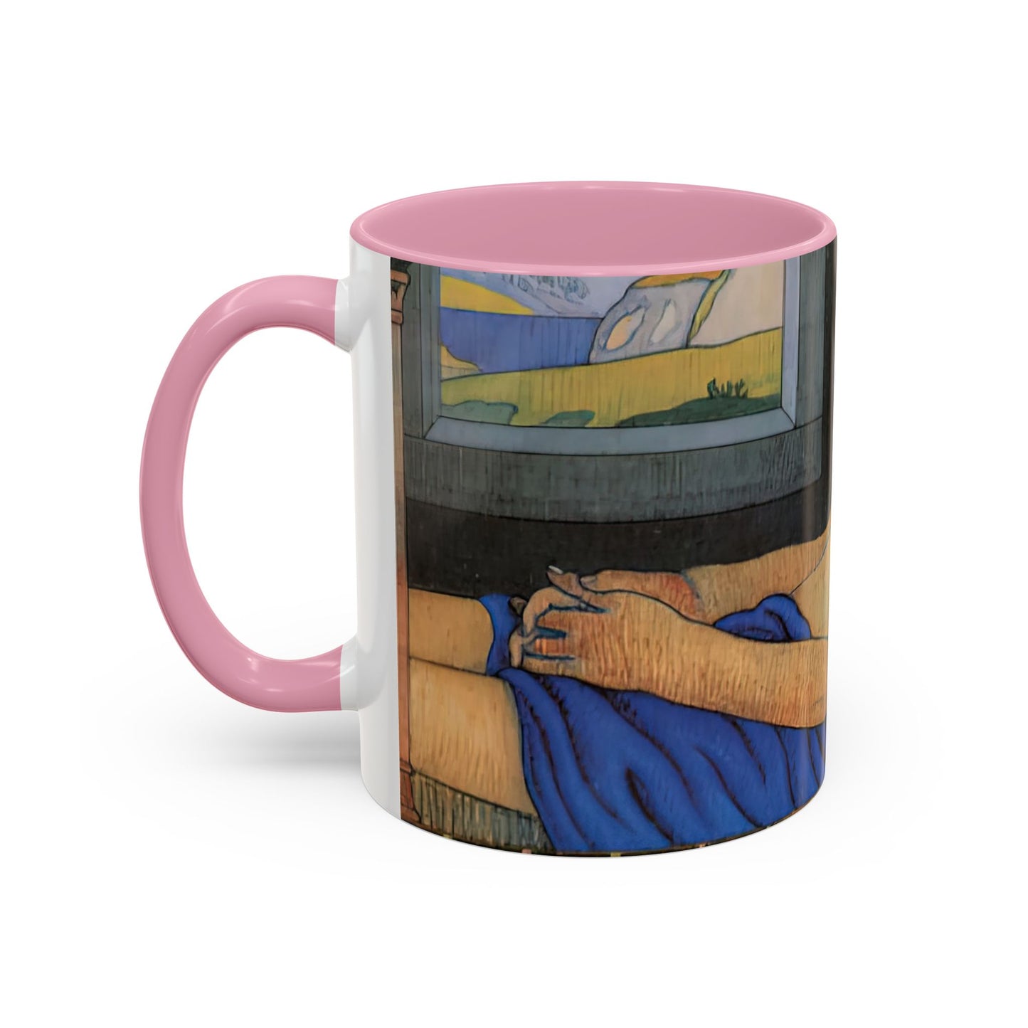 Filiger, Charles - The Recumbent Christ (1895) - Colorful Accent Mugs